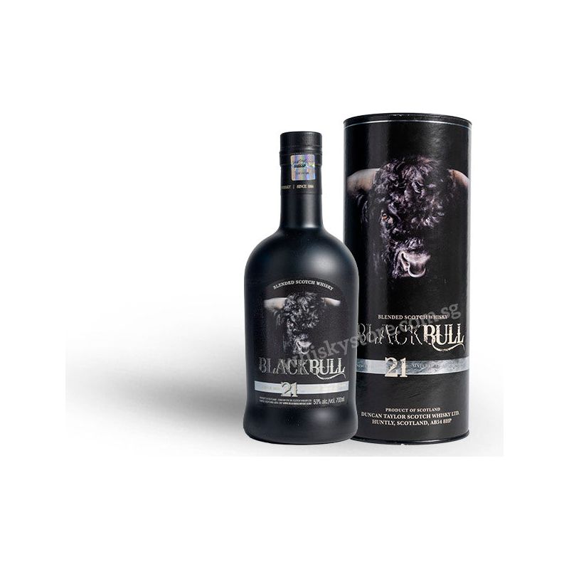 Black Bull 21 Year Old Blended Scotch Whisky 50% ABV