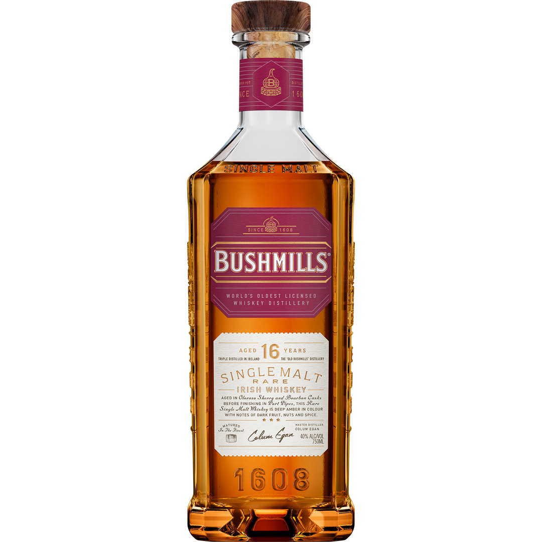 Bushmills 16 Year Old Single Malt Irish Rare Whiskey – 750ml