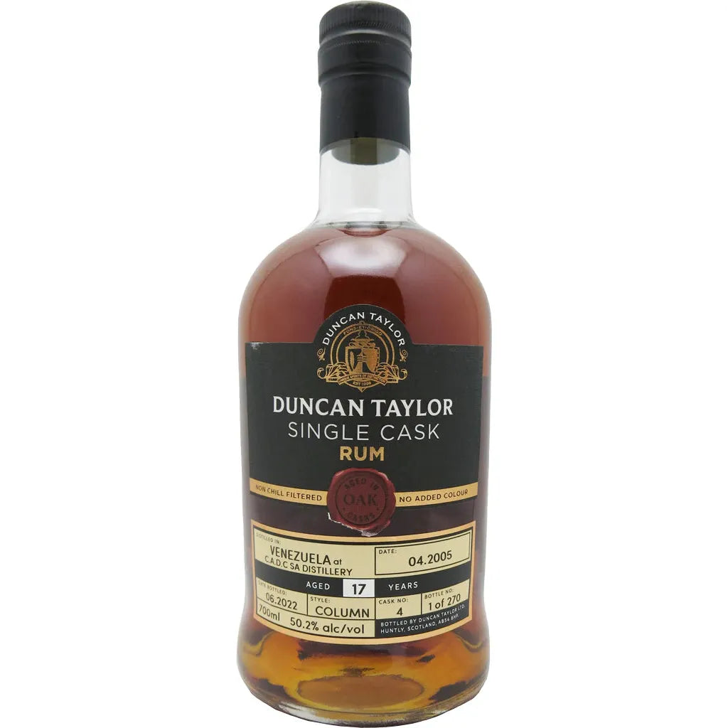 Duncan Taylor Rum C.A.D.C SA 2005 – 17 Year Old 50.2% ABV