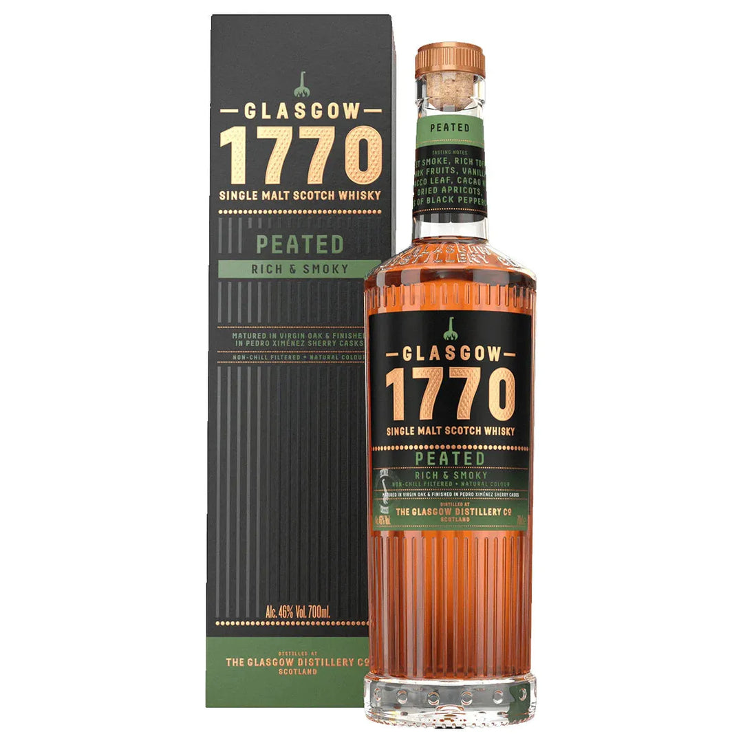 Glasgow Distillery 1770 Single Malt Scotch Whisky – Peated | 46% ABV