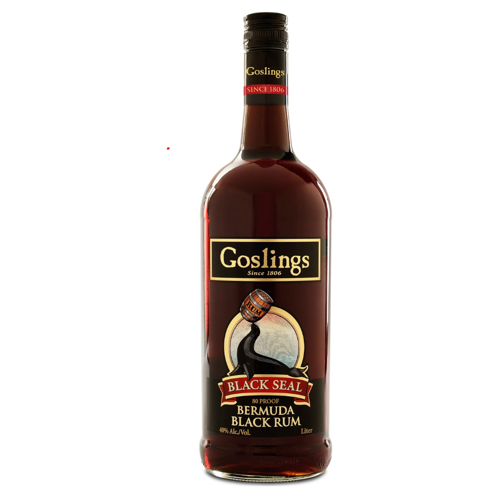 Goslings Black Seal Rum 80 Proof 1 Liter