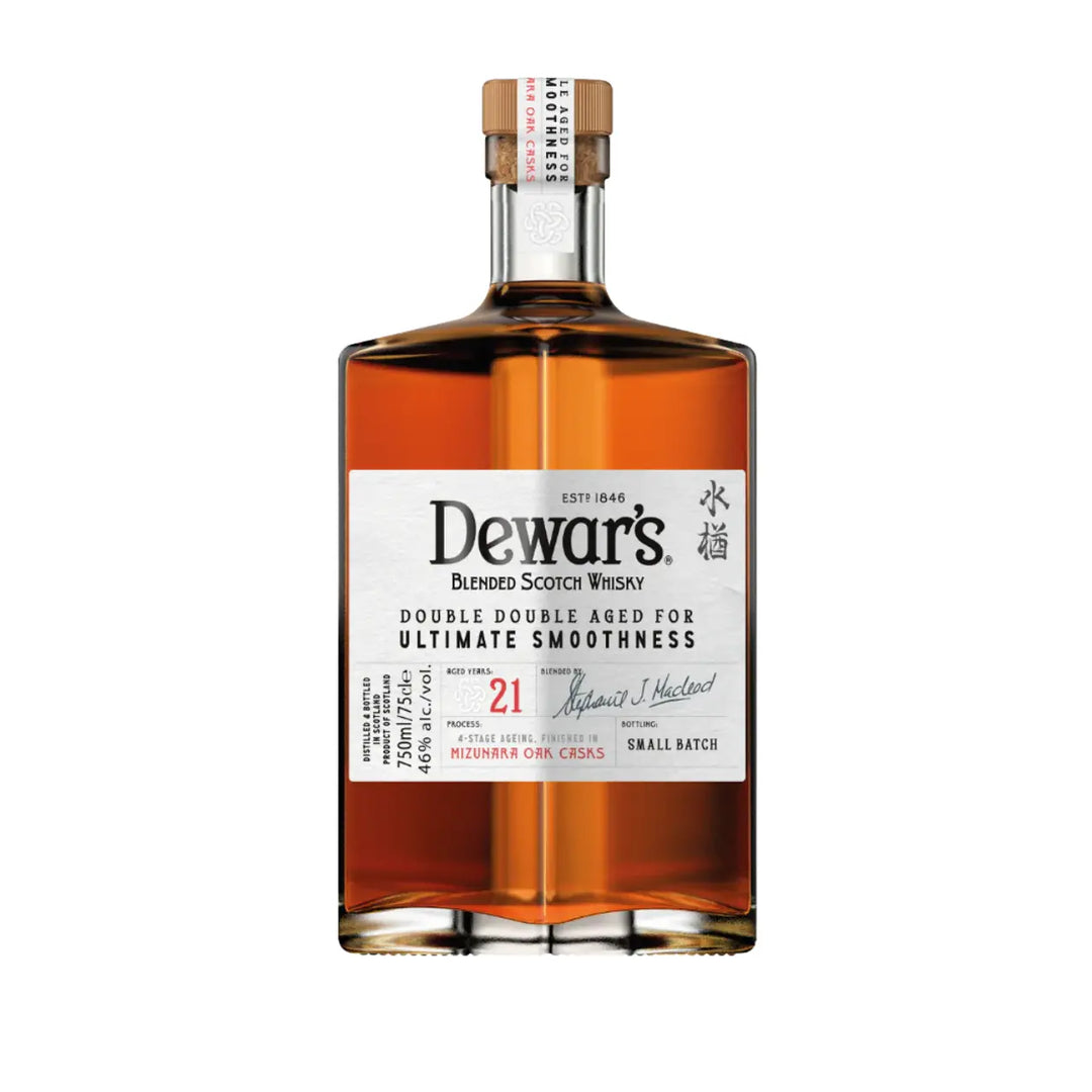 DEWARS SCOTCH BLENDED DOUBLE AGED IN MIZUNARA CASKS 21YR 750ML