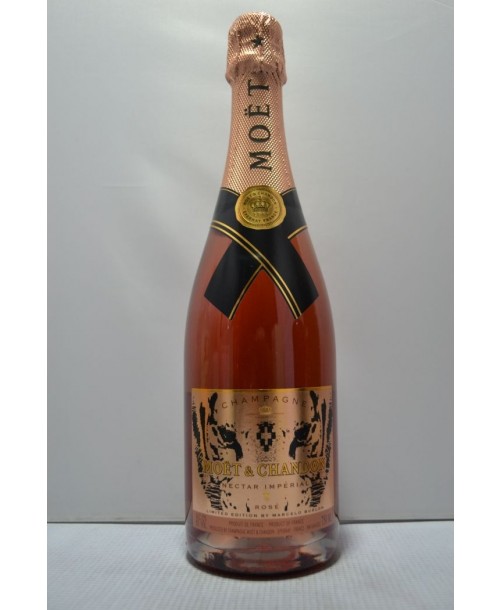 Buy MOET & CHANDON CHAMPAGNE NECTAR IMPERIAL ROSE LIMITED WITH MARCELO  BURLON FRANCE 750ML