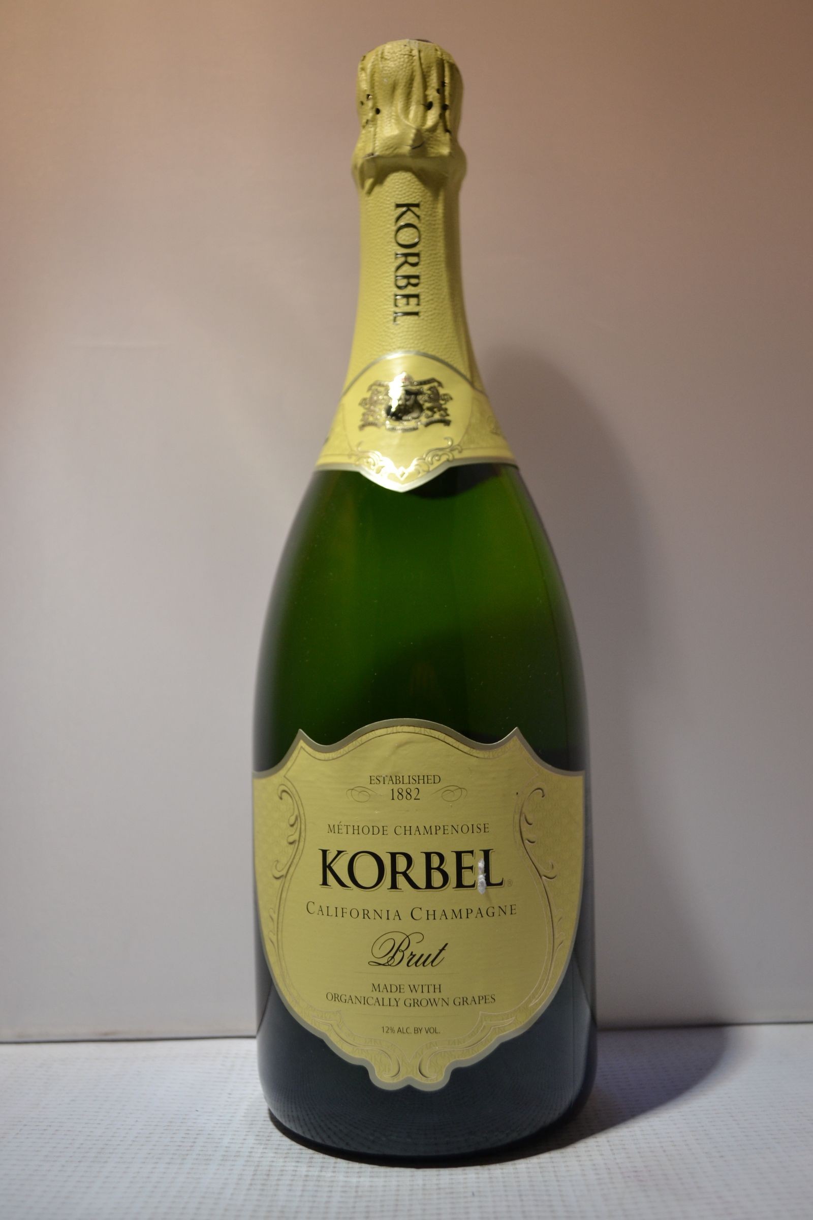 Korbel Brut California Champagne Methode Champenoise Rare